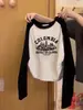 2025 Otoño Temprano Nuevo Estilo Otoño/Invierno Camiseta de Manga Larga Raglán para Mujer Capa Interior Capa Base Ajustada Top para Mostrar