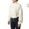 Casaco de lã de inverno casaco de lã casaco de lã feminino casaco quente esportivo para exterior gola alta à prova de vento