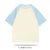 Camiseta de manga corta estilo americano Yupai personalizada, diseño impreso, para padres e hijos, estudiantes, corte holgado, moderna, raglán, personalización