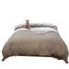 Conjunto de 4 peças Jacquard de Algodão Lavado Renda Estilo Coreano Feminino Cereja Rosa Pequeno Algodão Puro 1,5m 1,8m