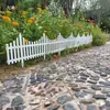 Valla de Plástico para Exteriores Valla de PVC Jardín Exterior Interior Macizo de Flores Valla de Patio Guardarraíl de Guardería Escuela Paquete