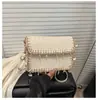 Bolso de Paja Pequeño Fragante de Verano para Mujer 2025 Nuevo Exquisito Bolso de Hombro Cruzado con Cadena Diseño Nicho Bolso Tejido
