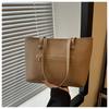 Bolso tote de mujer de gran capacidad estilo retro coreano 2024 portátil de gran capacidad nueva moda casual estilo occidental para hombro axila