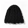 Gorro Holgado Vintage con Patrón para Mujer, Gorro de Punto Transpirable Hueco para Primavera y Otoño