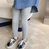 [Terciopelo de doble cara] ropa para niños pantalones estilo occidental leggings ajustados para niñas pantalones coreanos para niños pantalones de bebé moda