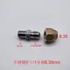 Acero Inoxidable 304 Tipo Abocardado Conexión de Tubo Conector de Tubo de Cobre Abocardado Rosca Macho Abocardado Terminal Recto Conexión de Cobre