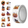 500 Pegatinas Serie de Calabazas Fantasmas de Halloween Pegatinas en Rollo Pegatinas de Recompensa para Niños Regalo de Vacaciones Pegatinas Adhesivas
