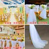 Accesorios de Boda Cortinas de Gasa Respaldo de Silla Gasa Jardín de Infancia Celebridad de Internet Gasa Blanca Capilla Hotel Compromiso Decoración de Matrimonio