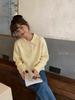Suéter de Punto Estilo Coreano Suave con Cuello Polo para Mujer Otoño e Invierno 2025 Nuevo Color Sólido Versátil Top de Punto 1390