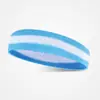 Faixa de Cabeça Colorida Absorvente de Suor para Homens e Mulheres, Faixa de Cabeça Esportiva para Corrida e Fitness, Faixa de Cabelo Colorida, Faixa de Cabeça que Absorve o Suor, Atacado