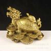 Cobre cielo recompensa diligente adornos de tortuga dragón marrón metal latón puro tortuga