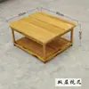 Mesa de Centro de Bambú, Mesa Pequeña de Té para Uso Doméstico, Mesa Tatami Simple para Balcón, Mesa Cuadrada de Bambú Estilo Zen, Mesa de Ocio, Mesa de Té