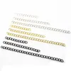 Cadena de Extensión Cadena de Cola de Acero Inoxidable Negro Dorado de 3cm 5cm 8cm Accesorios Hechos a Mano DIY Joyería con Cadena Venta al por Mayor