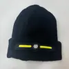 Gorro de punto con luz de trabajo, linterna frontal COB, gorro cálido, dos en uno, para deportes de invierno al aire libre, con luz de advertencia integrada