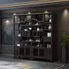Novo armário de exposição de madeira maciça estilo antigo chinês unidade de prateleiras estante divisória de sala de estar armário de curiosidades prateleira de chá