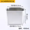 W& Lavabo Cuadrado de Acero Inoxidable Lavabo Comercial para Aceite Lavabo de Grado Alimenticio 304 Lavabo Pequeño para Condimentos Cocina Casera Lavabo de Hierro con