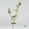 Jasmim Artificial de 2 Galhos, Flor Decorativa Falsa Colorida para Decoração de Casa Nova, Arranjo para Salão de Casamento, Flor Artificial para Estúdio de Fotografia