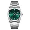 Marca Wlisth Reloj de Acero Transfronterizo para Hombre Calendario Dual Resistente al Agua Luminoso Reloj de Cuarzo Transmisión en Vivo Reloj de Comercio Exterior Modelo Popular