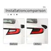 Adequado para 22 Toyota 86/Subaru BRZ luz de ré patch escurecido ABS cinza transparente conjunto de 2 peças
