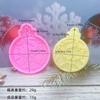 2 Adorno colgante de yeso con fragancia a nieve navideña, molde de silicona para bricolaje, molde para decoración de pastel de azúcar navideño
