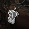 Collar de perro animal lindo hombres y mujeres colgante punk vintage acero inoxidable regalo