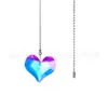 Ab Color Forma de Corazón Estrella Cadena Larga de Malla Ab Color Cadena de Cuentas de Cristal Cadena de Tirar Colgante de Ventilador Americano Suministro de Comercio Exterior