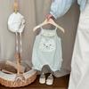 Ropa de Bebé Verano Delgada Fresca Mameluco Fular Portabebé Ropa de Liebre Edad Luna Pequeña Traje de Luna Llena