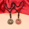 Colgante de Latón Puro Antiguo Montaña Cinnabar Fantasma Gastando Bolsa Gankun Bagua Colgante de Monedas de Cobre Joyería de Monedas de Cobre Taoísta Adornos Colgantes