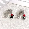 Tendencia TikTok Dibujo Animado Corazón Astronauta Accesorio de Joyería DIY Diseño Versátil Accesorio de Circonita Microincrustada