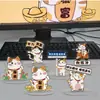 Llavero Acrílico Tarjeta Carrillón Convención de Anime Mercancía Colgante Standee Muñeco con Cabeza Móvil Adorno Personalizado Resina Creativo