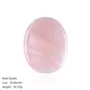 Piedra de Palma de Cristal Natural Personalizada Grabado Láser Texto Patrón Logotipo Material de Piedra Cruda Piedra de Poder para Aliviar la Tensión Soporte para Muestras