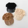 Sombrero de Ganchillo Hecho a Mano de Verano con Diseño Hueco de Pico de Pato para Mujer, Transpirable, Tejido de Malla, Gorra de Béisbol, Versátil, Permite Atar Cola de Caballo, Sombrero para el Sol