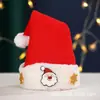 Chapéus Regulares Transfronteiriços do Fabricante Decorações de Chapéu de Natal Chapéus de Pelúcia Curta de Alta Qualidade Chapéus de Papai Noel Chapéus para Crianças e Adultos