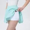 Conjunto Esportivo Casual de Golfe Tênis Feminino Primavera/Verão Manga Curta Gola Polo Slim Fit Listrado