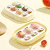 Molde de Silicona de Grado Alimenticio con Diseño de Caricatura de Helado con Tapa para Uso en Casa, Helado Casero para Niños, Molde para Paleta de Queso