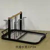 Estante para tazas estilo chino, estante de almacenamiento para tazas, estante colgante para tazas de vidrio, estante para tazas de té boca abajo, estante para vasos de agua de sala de estar