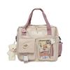 Tutorial bolsa japonesa harajuku bolsa de dor bolsa mensageiro estudante universitário aula mochila escolar mochila ins bolsa de ombro de grande capacidade
