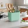 Suporte de palitos, porta-utensílios multifuncional para casa, caixa de armazenamento com escorredor para palitos de cozinha