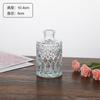 Vaso clássico em relevo vidro transparente escritório desktop ornamentos quarto pingente mini decoração vintage atacado