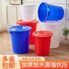 Balde de Água Plástico Extra Grande Espesso para Armazenamento de Água com Tampa Balde Branco Grande Balde Pequeno para Enzimas Balde de Fermentação Balde Grande de Água