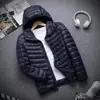 Liquidación de fin de temporada Pedido original de comercio exterior alemán Algodón plumón Ultraligero Algodón talla grande Hombre Primavera Algodón ligero