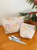 Bolsa de Maquiagem Grande Capacidade Estilo Novo Floral Fresco Transfronteiriça Bolsa Interna para Saída Bolsa de Armazenamento Portátil Bolsa de Mão de Alta Qualidade