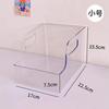 Caja de almacenamiento transparente creativa para refrigerador tamaño grande Caja para conservación de alimentos Caja de almacenamiento organizadora transparente para escritorio ventas directas de fábrica