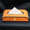 Nuevo estilo caja de pañuelos de gamuza transfronteriza caja de pañuelos colgante consola central parasol decoración creativa para interior de coche