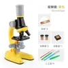 Microscopio Portátil Infantil Juguetes Educativos para Estudiantes de Primaria Traje de Experimento Científico Microscopio Óptico Electrónico