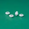 Novas Contas de Roda de Prata Pura S999 Contas Chatas DIY Feito à Mão Pulseira de Cristal com Miçangas Espaçador de Prata