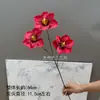 Fábrica de Origen Venta al por Mayor Tulipán Abierto de 3 Cabezas Flores Artificiales para Bodas Decoración de Hoteles Paisaje Flores Artificiales Comercio Exterior Transfronterizo