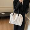 Bolsa de Mão da Moda Estilo Coreano Ins Versátil Bolsa de Ombro com Cordão Distinta Bolsa Tote para Estudante Universitário e Trajeto