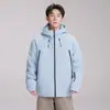 Chaqueta de plumón con capucha de nuevo estilo 90% plumón de pato para hombre y mujer, abrigo grueso y moderno, chaqueta tipo pan de plumón, para montañismo, ciclismo, exterior