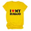 Yo Mi Marido Amazon Ebay Estación Independiente Moda Elegante Camiseta de Mujer Cuello Redondo Manga Corta Ropa Interior Exportación